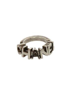Chanel Logo Silver Ring